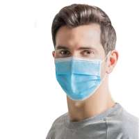 3 Ply Non Woven Face Mask Non Woven Disposable Protective masks Anti-Dust One Time Use Earloop Masks