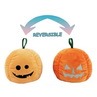 Peluches Reversible Plush Funny Cute Toy Stuffed Halloween Pumpkin Reverse Toys