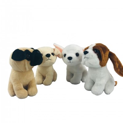 mini soft puppy dog chihuahua pug stuffed plush dog toy