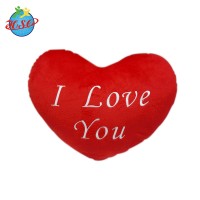 Plush Valentine Stuffed Heart Pillow With Love Words