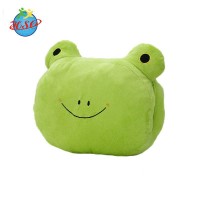 Embroidery plush animal hand sleeves custom cotton frog pillow muff