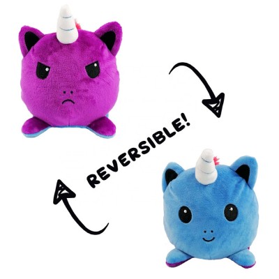 custom logo stuffed unicorn toy reversible plush toy unicorn animals